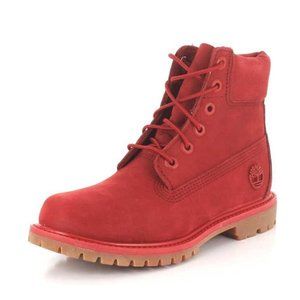 New Timberland Women's Limited Release Ruby Red 6-Inch Premium Waterproof Boots